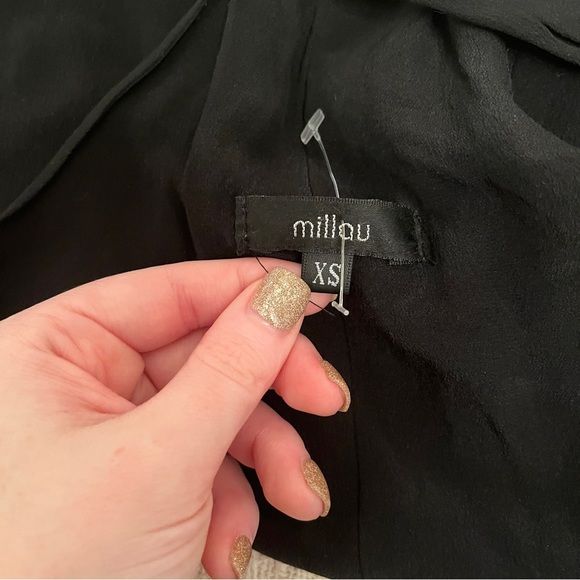 Black Silk Slinky Racerback Tank Top - Picture 6 of 6